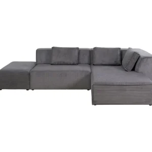 KARE Design Sofá de canto Infinity Cord cinzento direito New