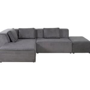 KARE Design Sofá de canto Infinity Cord cinzento esquerdo New