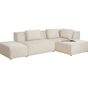 KARE Design Sofá de canto Infinity Cord Crema direito Discount