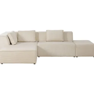 KARE Design Sofá de canto Infinity Cord Crem esquerdo Hot