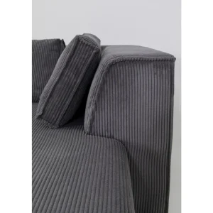 KARE Design Sofá de canto Infinity Cord cinzento direito New