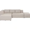 KARE Design Sofá de canto Infinity otomana creme esquerdo Sale