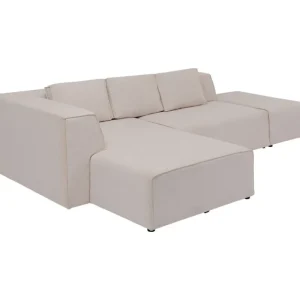 KARE Design Sofá de canto Infinity otomana creme esquerdo Sale