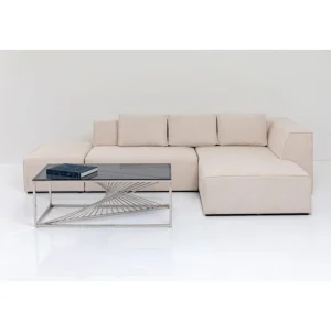 KARE Design Sofá de canto Infinity otomana creme direito Discount