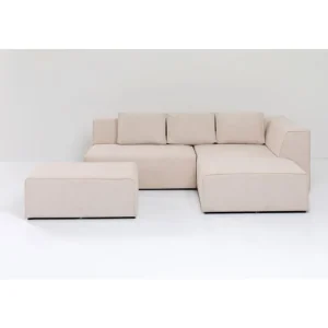 KARE Design Sofá de canto Infinity otomana creme direito Discount