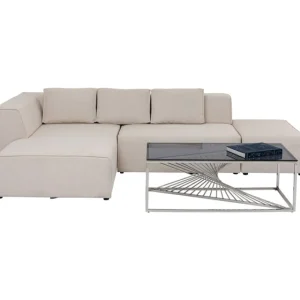 KARE Design Sofá de canto Infinity otomana creme esquerdo Sale