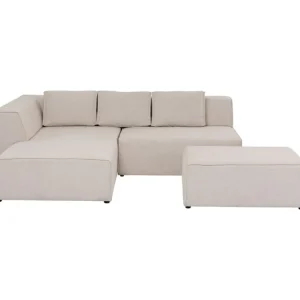 KARE Design Sofá de canto Infinity otomana creme esquerdo Sale