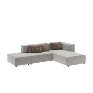 KARE Design Sofá de canto Infinity Vegas Grey 337cm Fashion