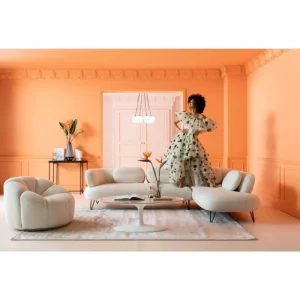 KARE Design Sofá de canto Peppo White New