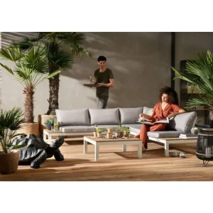 KARE Design Sofá de Exterior Holiday Branco (4-Pieces) Hot