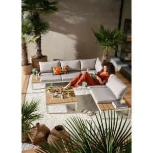 KARE Design Sofá de Exterior Holiday Branco (4-Pieces) Hot