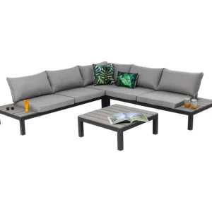 KARE Design Sofá de Exterior Holiday Preto (4 peças) Best