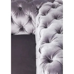 KARE Design Sofá Desire Cinzento 3 lug. Fashion