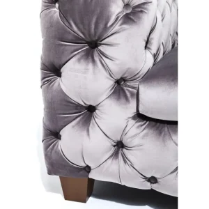 KARE Design Sofá Desire Cinzento 3 lug. Fashion
