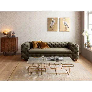 KARE Design Sofá Desire Verde 3 lug. Online