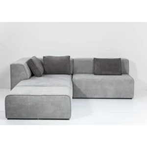 KARE Design Sofá Infinity Cinzento c/chaise à esq. Discount