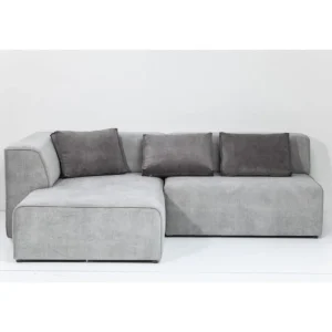 KARE Design Sofá Infinity Cinzento c/chaise à esq. Discount