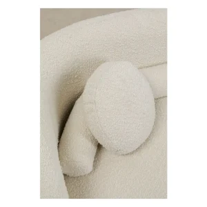 KARE Design Sofá Kelly Boucle de 3 lugares em creme Fashion