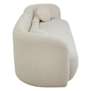 KARE Design Sofá Kelly Boucle de 3 lugares em creme Fashion