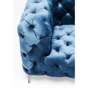 KARE Design Sofá Look 180cm em veludo Azul Sale