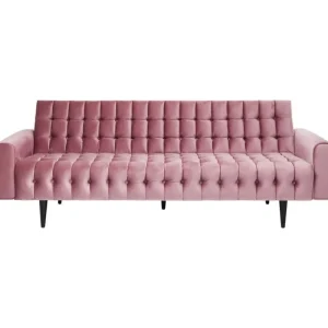 KARE Design Sofá Milchbar em veludo Malva 3 lug. Outlet