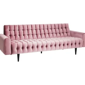 KARE Design Sofá Milchbar em veludo Malva 3 lug. Outlet