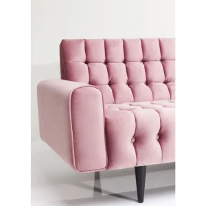 KARE Design Sofá Milchbar em veludo Malva 3 lug. Outlet