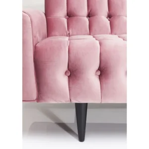 KARE Design Sofá Milchbar em veludo Malva 3 lug. Outlet