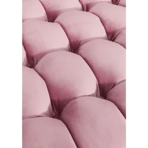 KARE Design Sofá Milchbar em veludo Malva 3 lug. Outlet