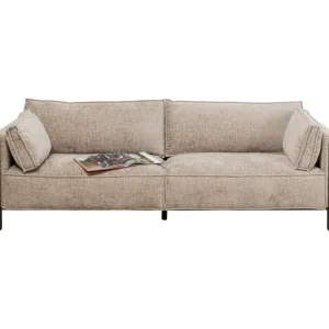KARE Design Sofá Victor taupe 3 lug. Fashion