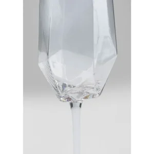 KARE Design Taça de champanhe Diamond Gold Rim Discount