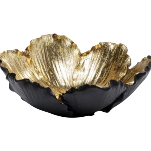 KARE Design Taça Decorativa Flower Bloom Preto Dourado Ø20 Hot