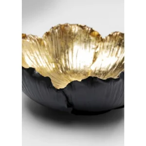 KARE Design Taça Decorativa Flower Bloom Preto Dourado Ø25 Sale