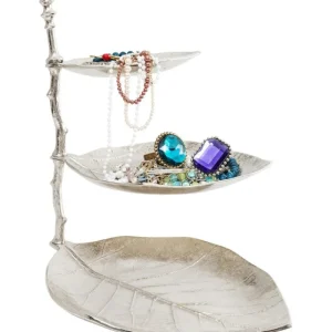 KARE Design Étagère Decorativa Leaf Prateada Outlet