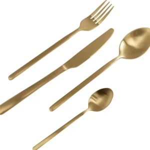 KARE Design Talheres Gloria Matt Dourado (16 peças) Fashion