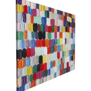 KARE Design Tela a Óleo Colorful Dots 140x200cm Outlet
