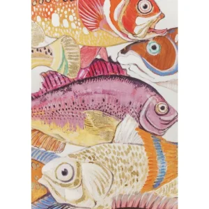 KARE Design Tela a Óleo Fish Meeting One 100x75cm New