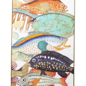 KARE Design Tela a Óleo Fish Meeting Two 100x75cm New