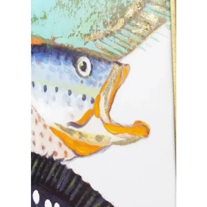 KARE Design Tela a Óleo Fish Meeting Two 100x75cm New