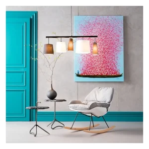 KARE Design Tela a Óleo Flower Boat Azul/Rosa 160x120cm Sale