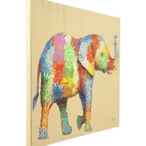 KARE Design Tela a Óleo Flower Elefant 90x120cm New