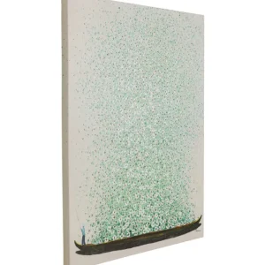 KARE Design Tela Flower Boat Beige Green 80x100 cm Fashion