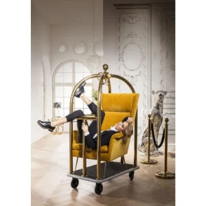 KARE Design Trolley VIP Baggage Vegas Gold Online