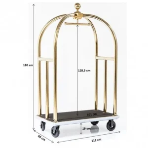 KARE Design Trolley VIP Baggage Vegas Gold Online