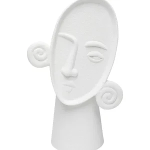 KARE Design Vaso Curly Head branco 29 cm Best