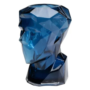 KARE Design Vaso de rosto azul Prisma 30cm Outlet
