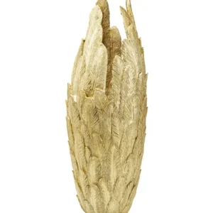 KARE Design Vaso Feathers Dourado 91cm Fashion