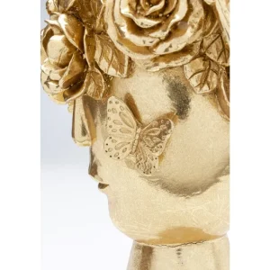 KARE Design Vaso Flowercrown Dourada 20 cm New