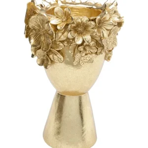 KARE Design Vaso Flowercrown Dourada 20 cm New