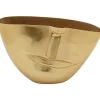 KARE Design Vaso Half Face Dourado 46cm New